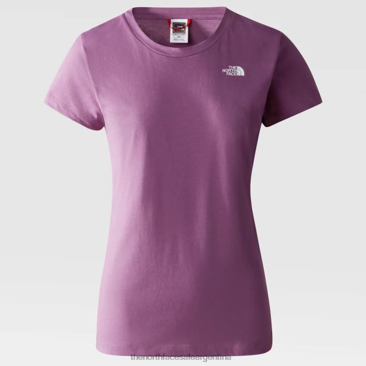 FFV0451 picas moradas The North Face camiseta nueva pico mujer