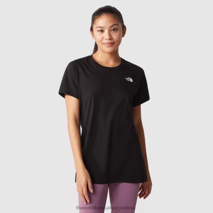 FFV04623 negro The North Face camiseta de mujer con cúpula simple
