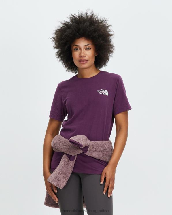 FFV047202 vino de mora The North Face camiseta de manga corta con caja nse