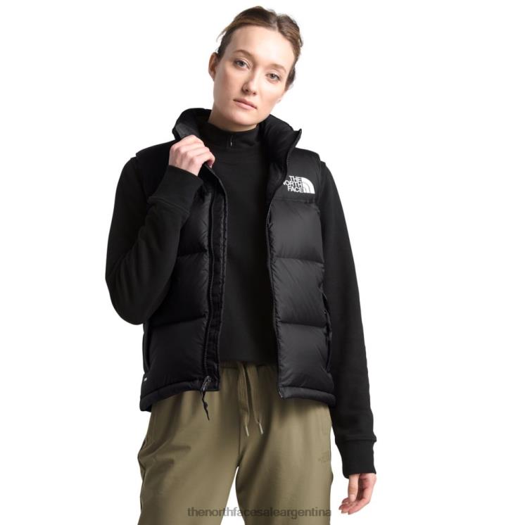 FFV043308 negro The North Face chaleco retro nuptse 1996 mujer