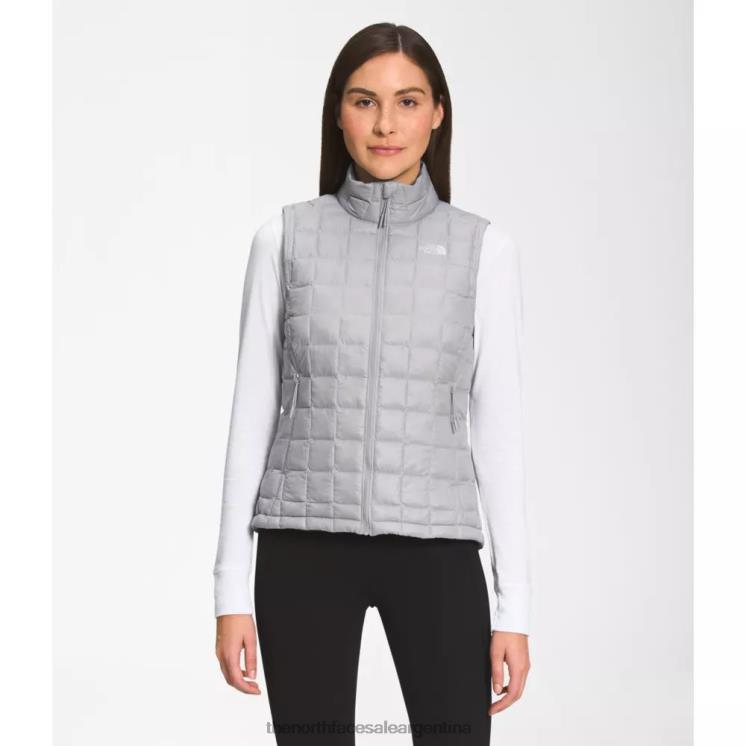 FFV044210 gris The North Face chaleco termoball eco mujer 2.0