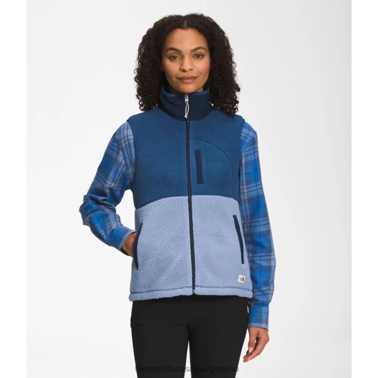 FFV044255 azul popular The North Face chaleco polar cragmont para mujer
