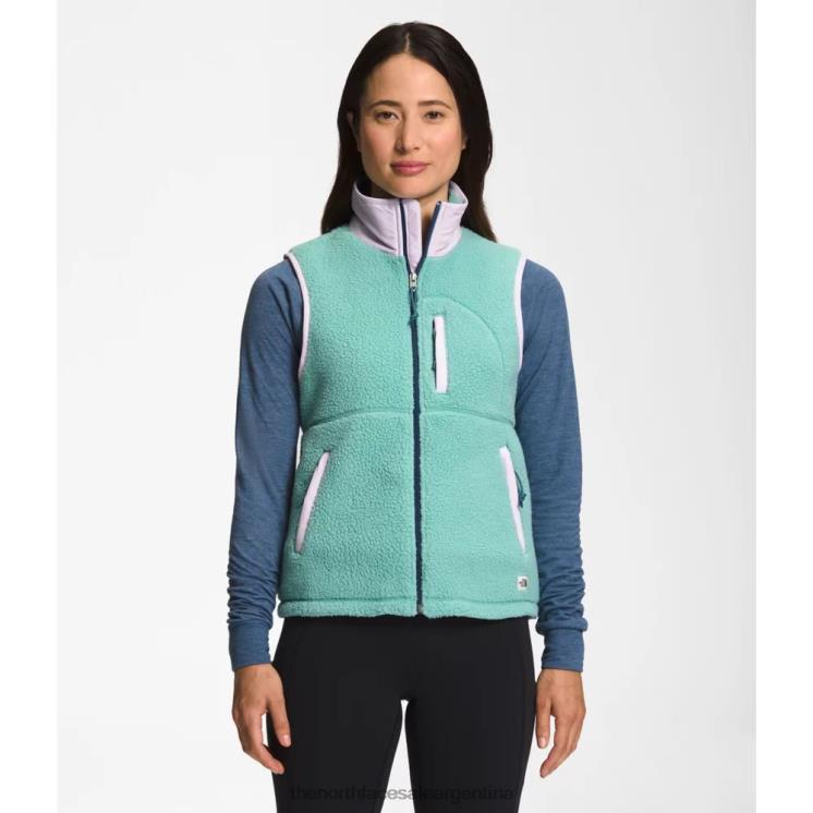 FFV044257 wasabi The North Face chaleco polar cragmont para mujer