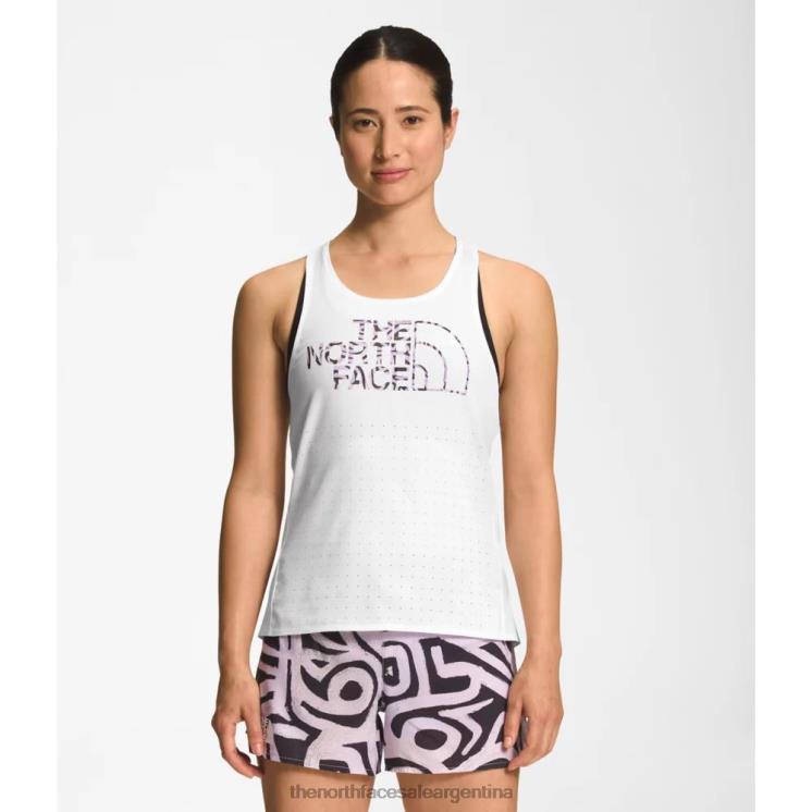 FFV044864 blanco The North Face mujeres vuelo tanque ingrávido