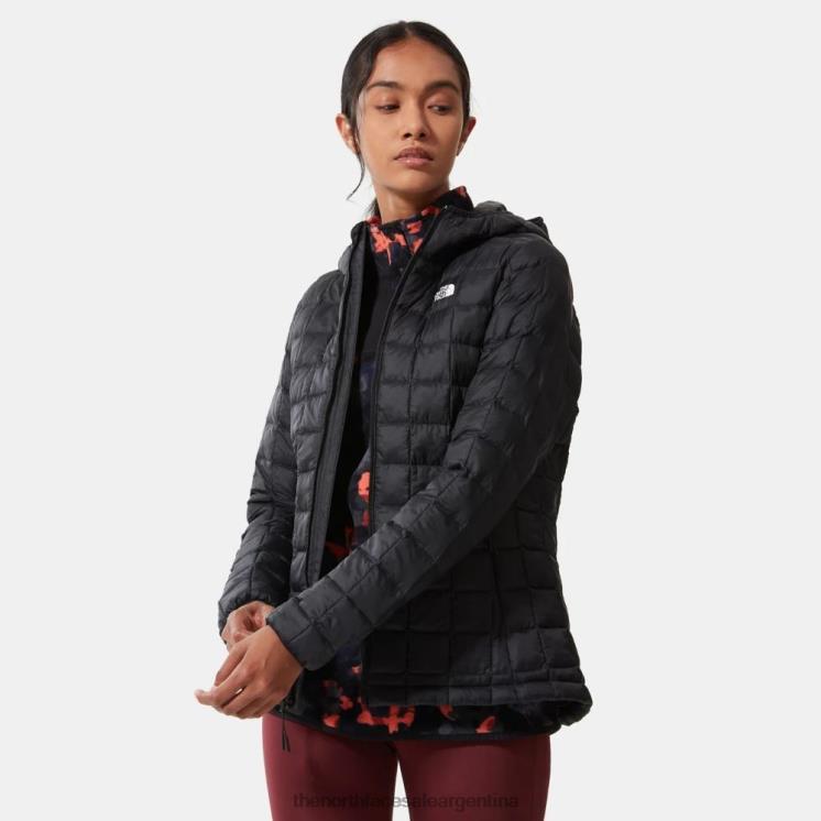FFV041086 negro The North Face chaqueta con capucha termoball eco mujer