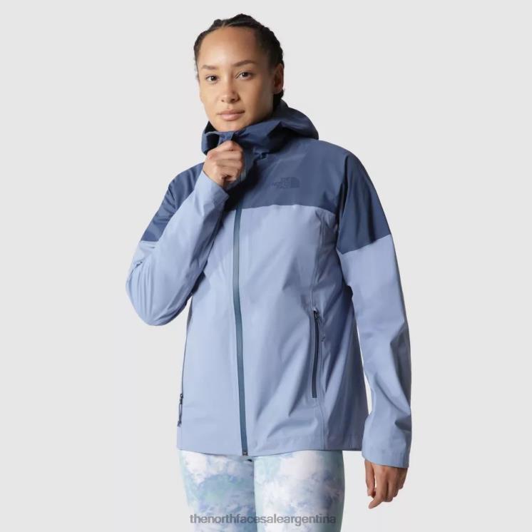 FFV041424 azul sombreado The North Face chaqueta dryvent de cuenca oeste para mujer
