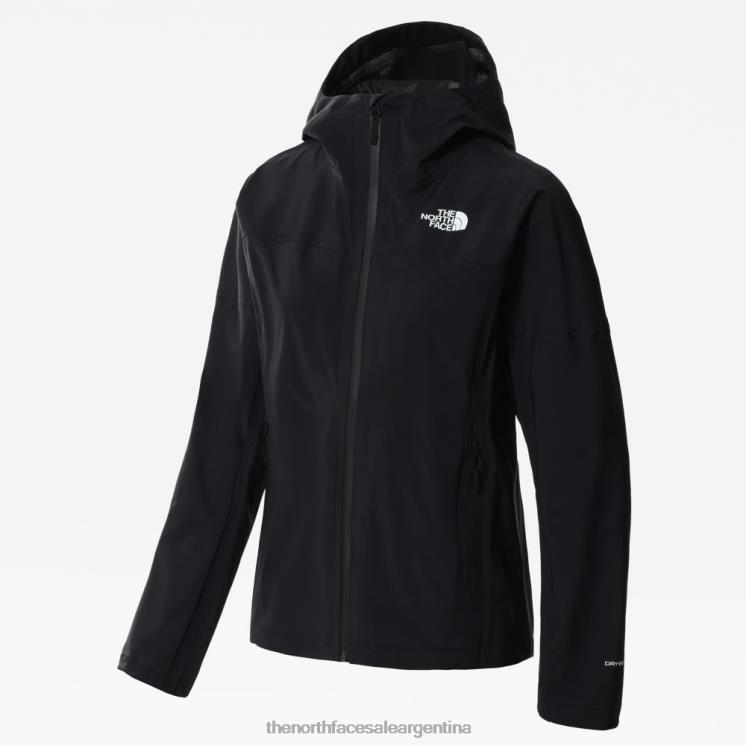 FFV041425 negro The North Face chaqueta dryvent de cuenca oeste para mujer