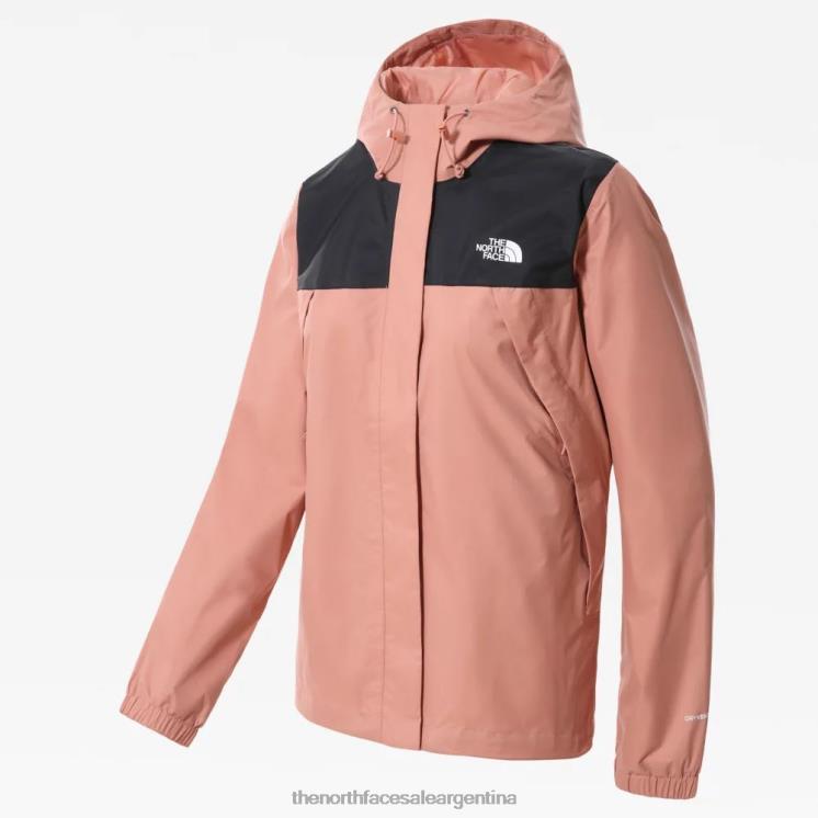 FFV041449 amanecer rosa negro The North Face chaqueta anora mujer rosa negra amanecer