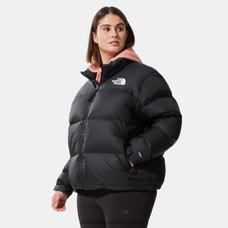 FFV041476 negro The North Face Chaqueta de plumón retro nuptse 1996 de talla grande para mujer
