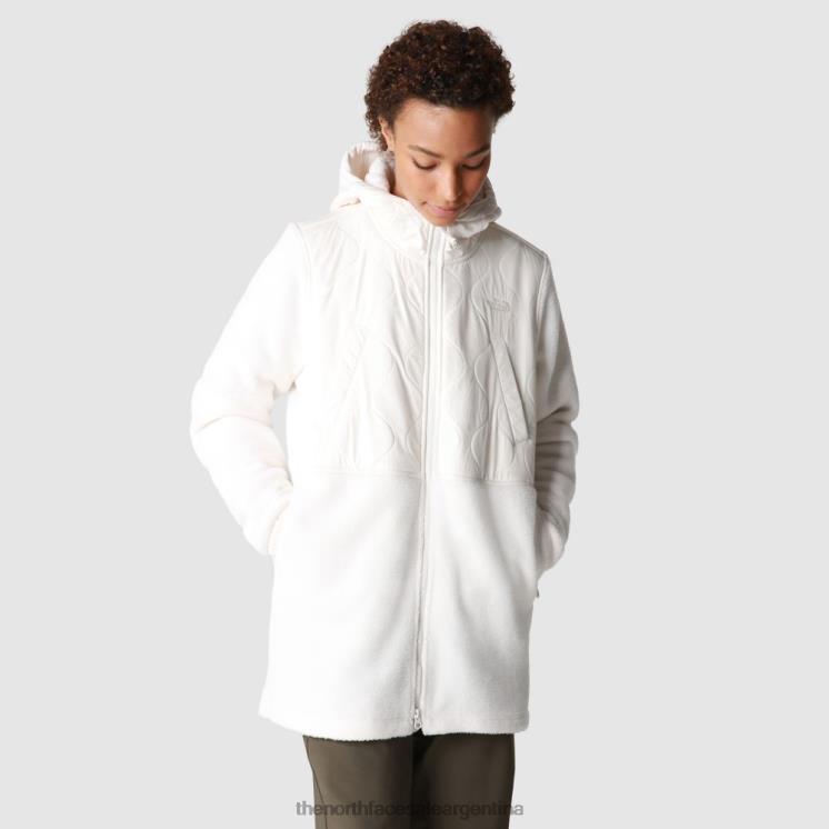 FFV041624 blanco The North Face parka polar arco real mujer