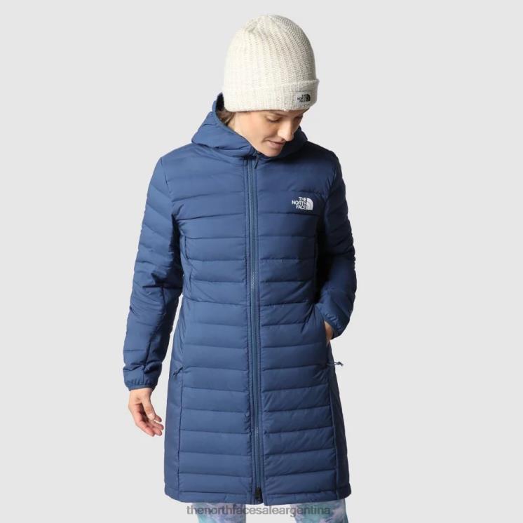 FFV041632 azul sombreado The North Face parka elástica belleview para mujer