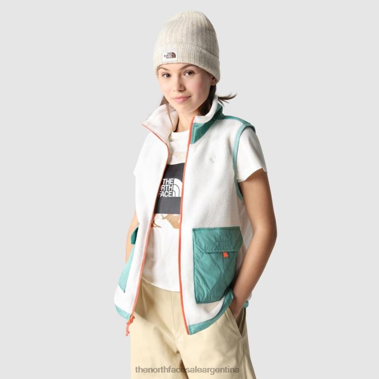 FFV041724 blanco The North Face chaleco arco real mujer