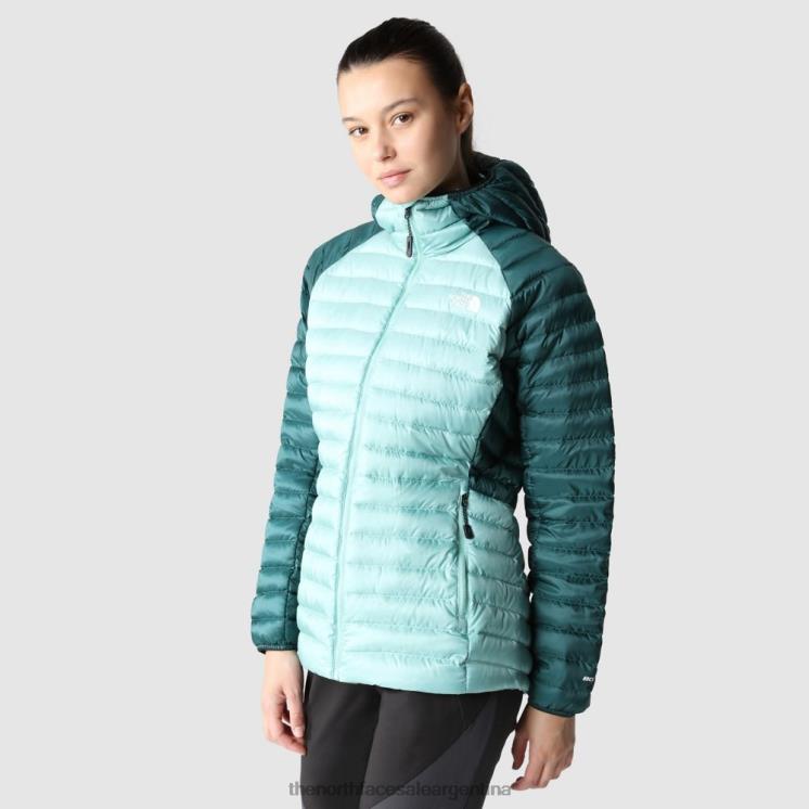 FFV042077 wasabi The North Face chaqueta con capucha de plumón bettaforca para mujer
