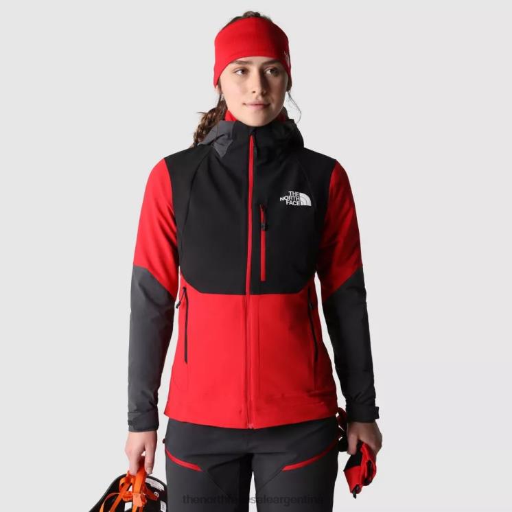FFV042107 gris The North Face Chaqueta softshell híbrida Dawn Turn para mujer