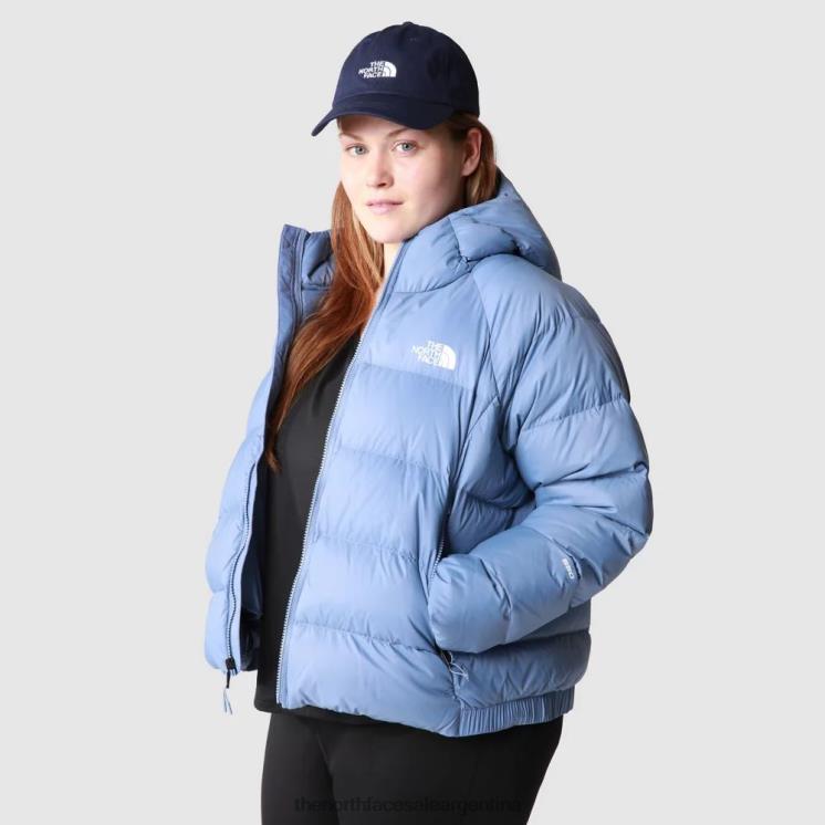 FFV042148 azul popular The North Face chaqueta con capucha de plumón hyalite de talla grande para mujer