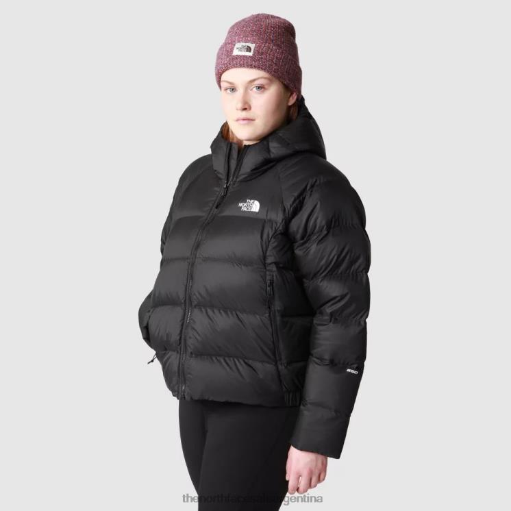 FFV042149 negro The North Face chaqueta con capucha de plumón hyalite de talla grande para mujer