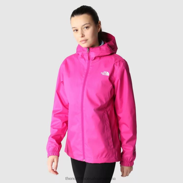 FFV042338 rosa fucsia The North Face chaqueta con capucha de búsqueda de mujer