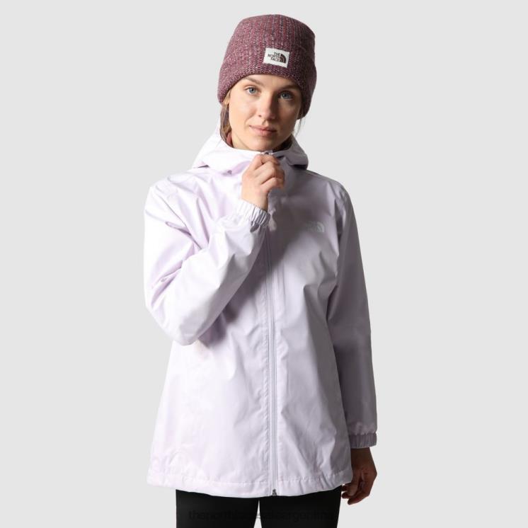 FFV042341 niebla de lavanda The North Face chaqueta con capucha de búsqueda de mujer