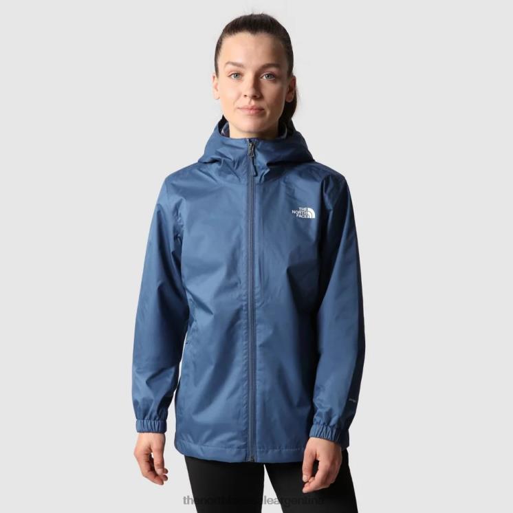 FFV042343 azul sombreado The North Face chaqueta con capucha de búsqueda de mujer