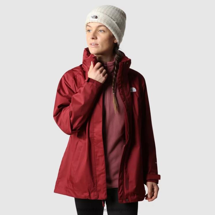 FFV042392 jengibre cordobés The North Face Mujer evolucionar ii chaqueta triclimate cordobán jengibre