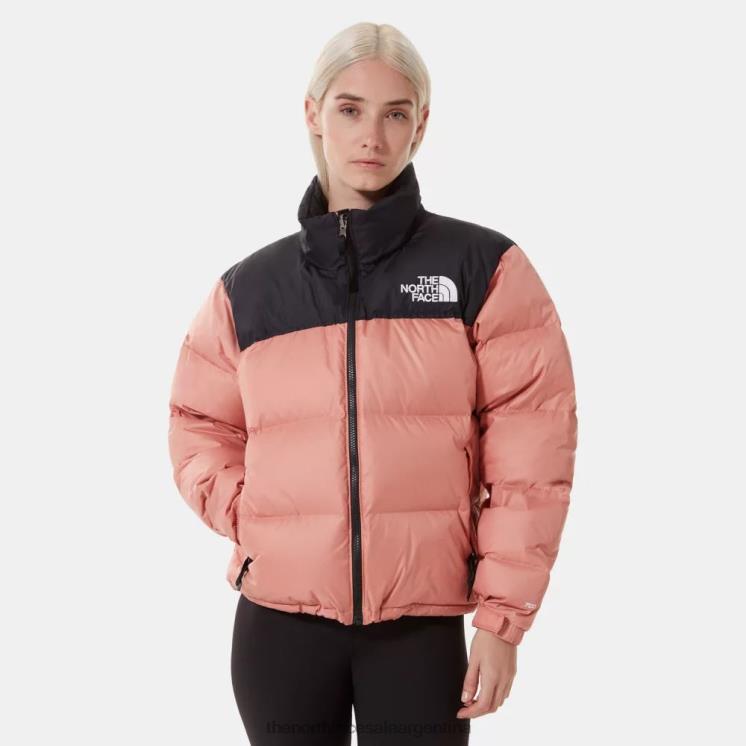 FFV04255 rosa del amanecer The North Face chaqueta nuptse retro mujer 1996