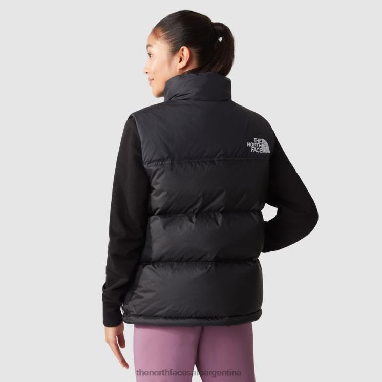 FFV04262 negro The North Face chaleco de plumas retro nuptse 1996 para mujer