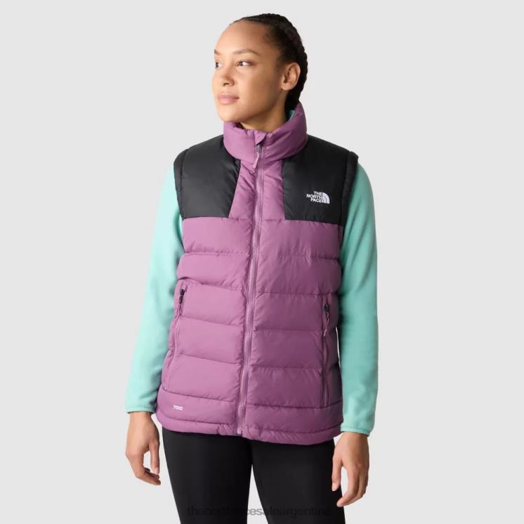FFV04267 picas moradas The North Face chaleco macizo mujer