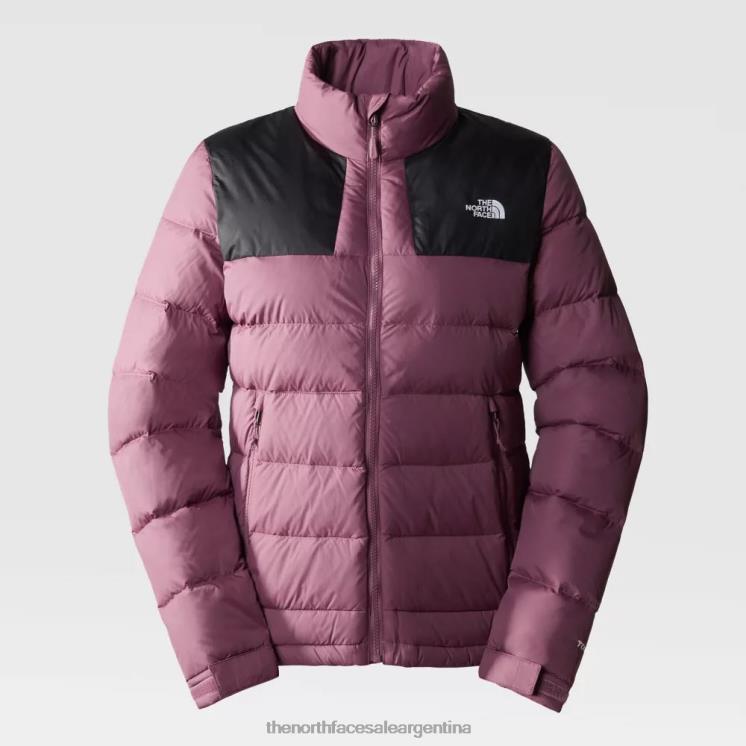 FFV04269 picas moradas The North Face chaqueta maciza mujer