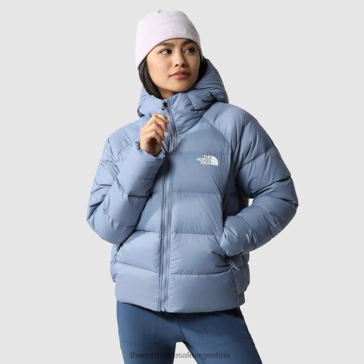 FFV04303 azul popular The North Face chaqueta con capucha de plumón hyalite para mujer