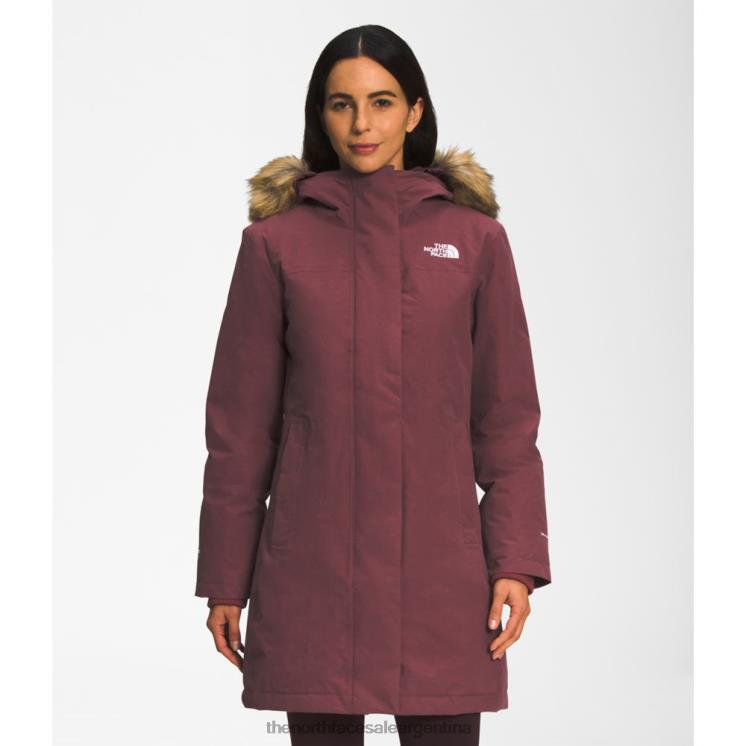 FFV043570 jengibre The North Face parka ártica mujer