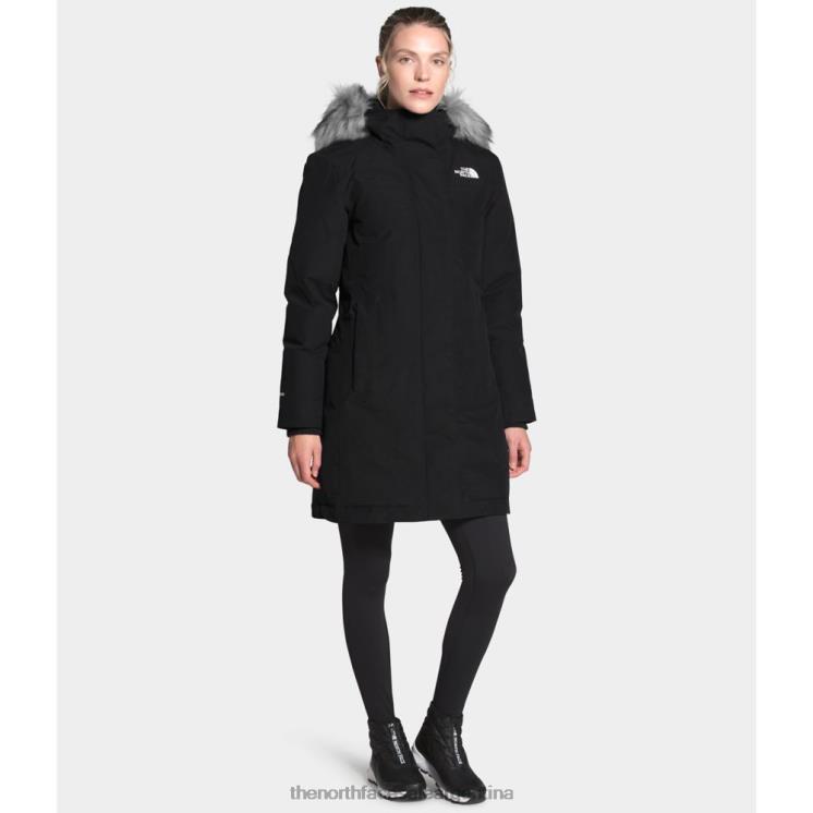 FFV043573 negro The North Face parka ártica mujer