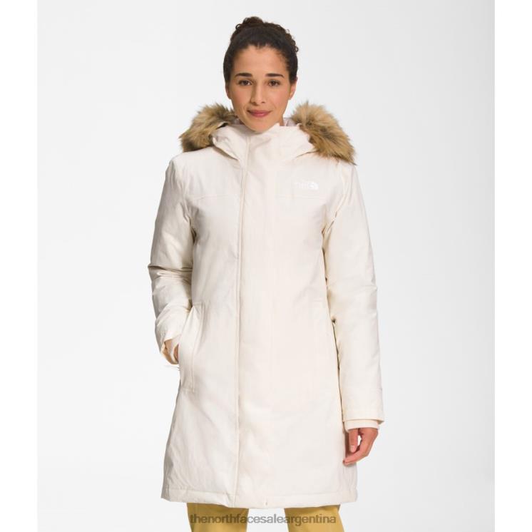 FFV043574 blanco The North Face parka ártica mujer