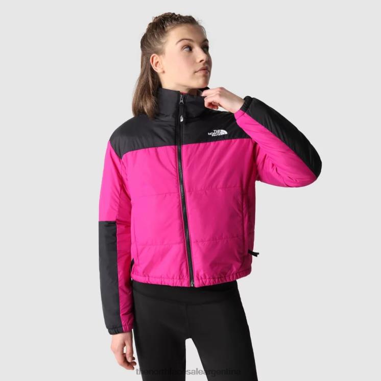 FFV04360 rosa fucsia The North Face chaqueta acolchada gosei mujer