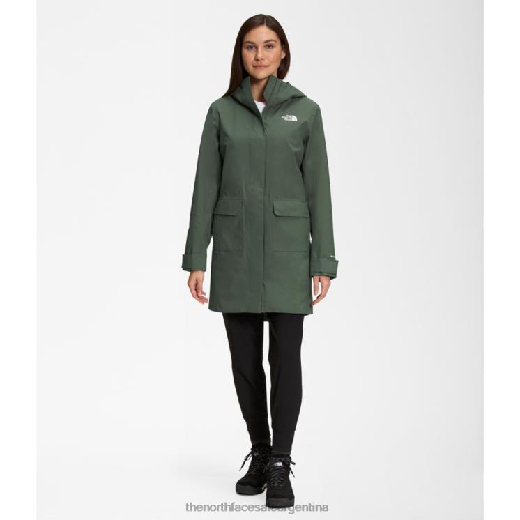 FFV043727 tomillo The North Face parka lluvia mujer city brise ii