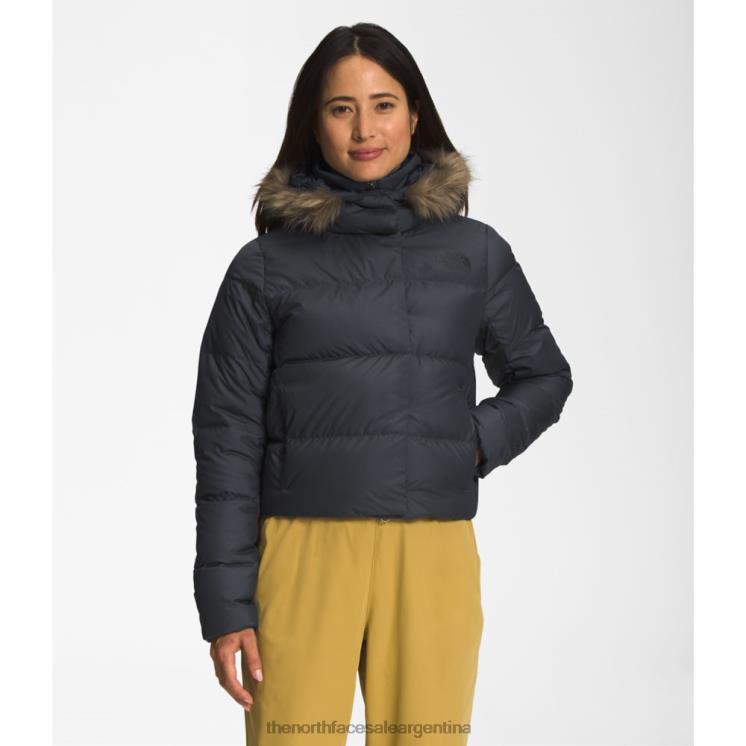 FFV044138 gris The North Face chaqueta corta de plumas New Dealio para mujer