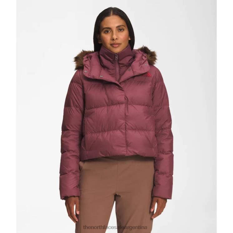 FFV044139 jengibre The North Face chaqueta corta de plumas New Dealio para mujer