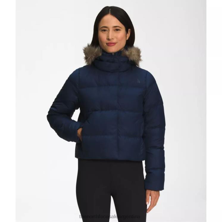 FFV044140 cumbre marina The North Face chaqueta corta de plumas New Dealio para mujer