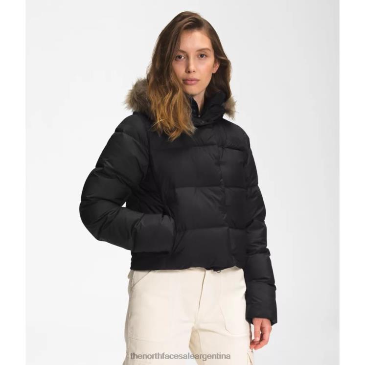FFV044141 negro The North Face chaqueta corta de plumas New Dealio para mujer