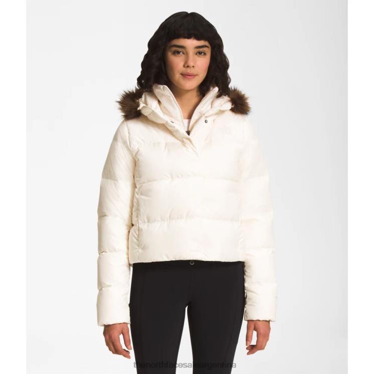 FFV044143 blanco The North Face chaqueta corta de plumas New Dealio para mujer