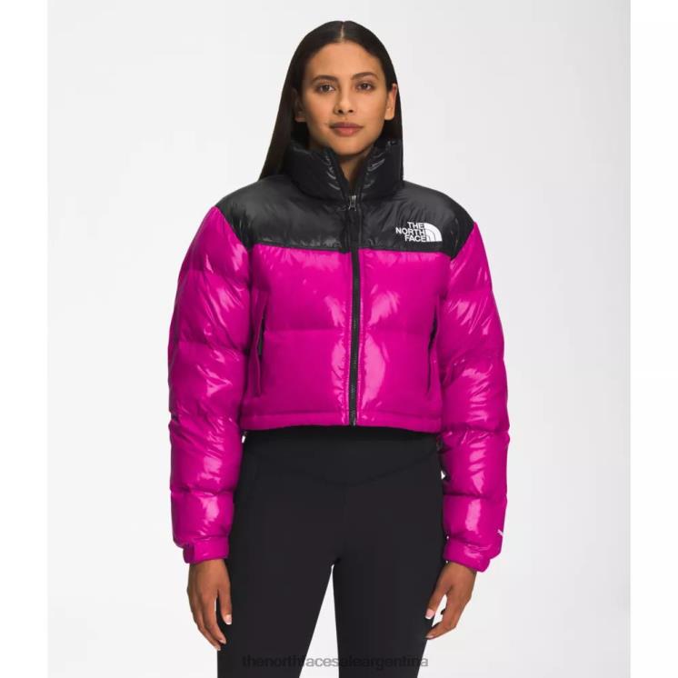 FFV044144 rosa fucsia The North Face chaqueta corta nuptse mujer