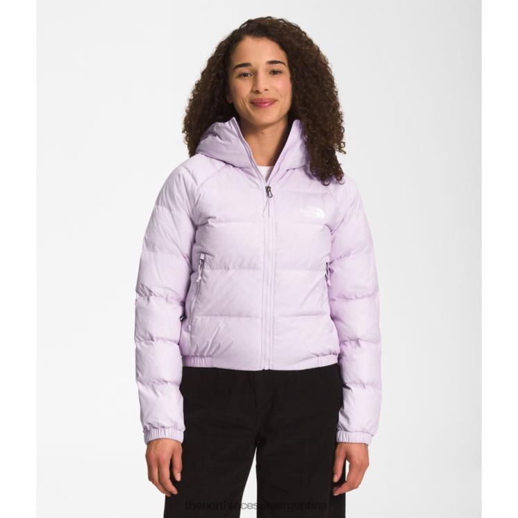 FFV044150 niebla de lavanda The North Face sudadera con capucha de plumón de hidrenalita para mujer