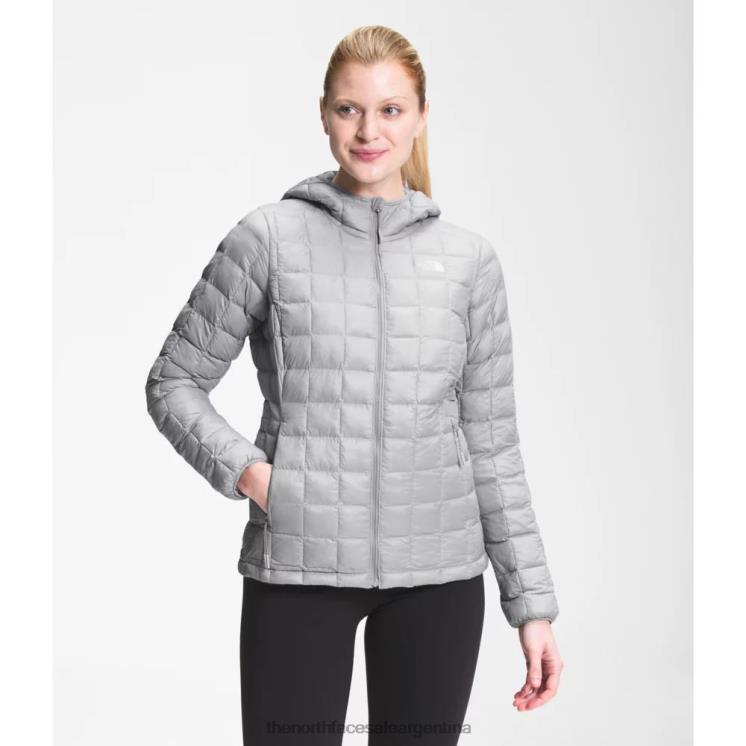FFV044198 gris The North Face sudadera con capucha thermoball eco 2.0 para mujer