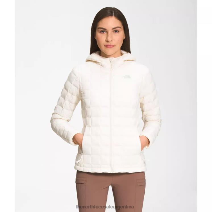 FFV044201 blanco The North Face sudadera con capucha thermoball eco 2.0 para mujer