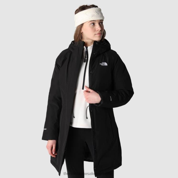 FFV04438 negro The North Face parka brooklyn mujer