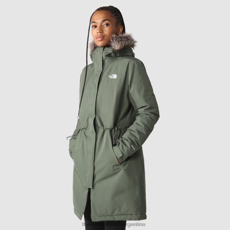 FFV04441 tomillo The North Face parka zaneck mujer reciclada