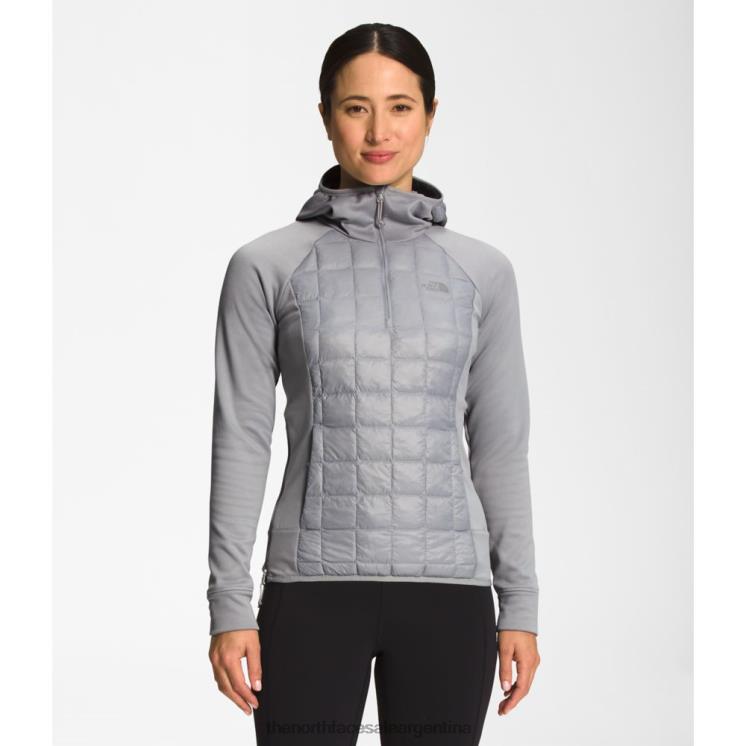 FFV044676 gris The North Face chaqueta ecológica híbrida thermoball 2.0 para mujer