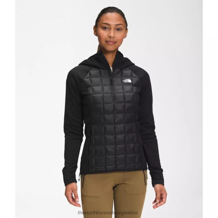 FFV044679 negro The North Face chaqueta ecológica híbrida thermoball 2.0 para mujer