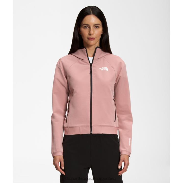 FFV044751 rosa del amanecer The North Face sudadera con capucha y cremallera completa tekware para mujer