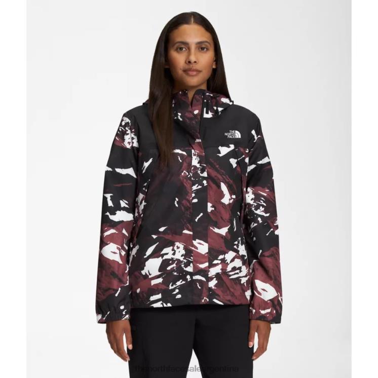 FFV044807 negro The North Face chaqueta anora estampada mujer