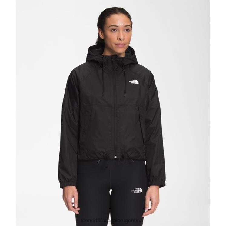 FFV044827 negro The North Face sudadera con capucha anora lluvia mujer
